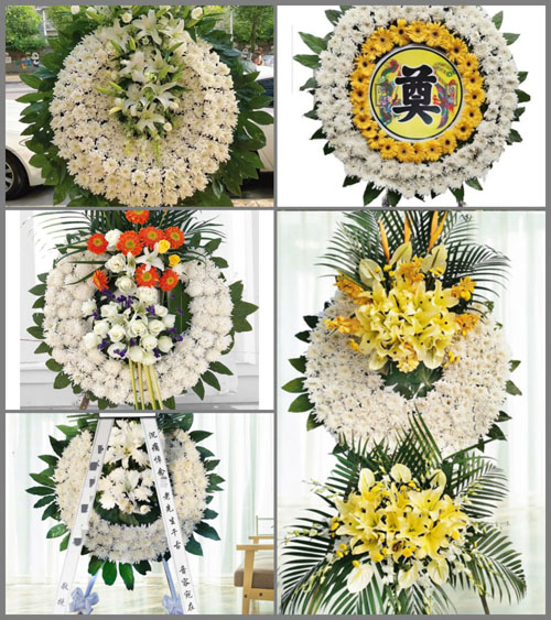 广东梅州市五华县河东镇东溪村花圈速递
